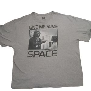 Vintage Star Wars "Give me some space"  T-Shirt Vader Leah